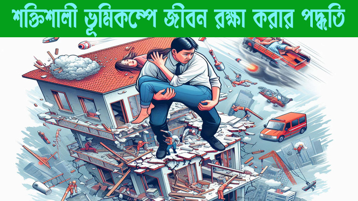 শক্তিশালী ভূমিকম্পে জীবন রক্ষা করার পদ্ধতি