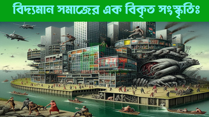 বিদ্যমান সমাজের এক বিকৃত সংস্কৃতিঃ